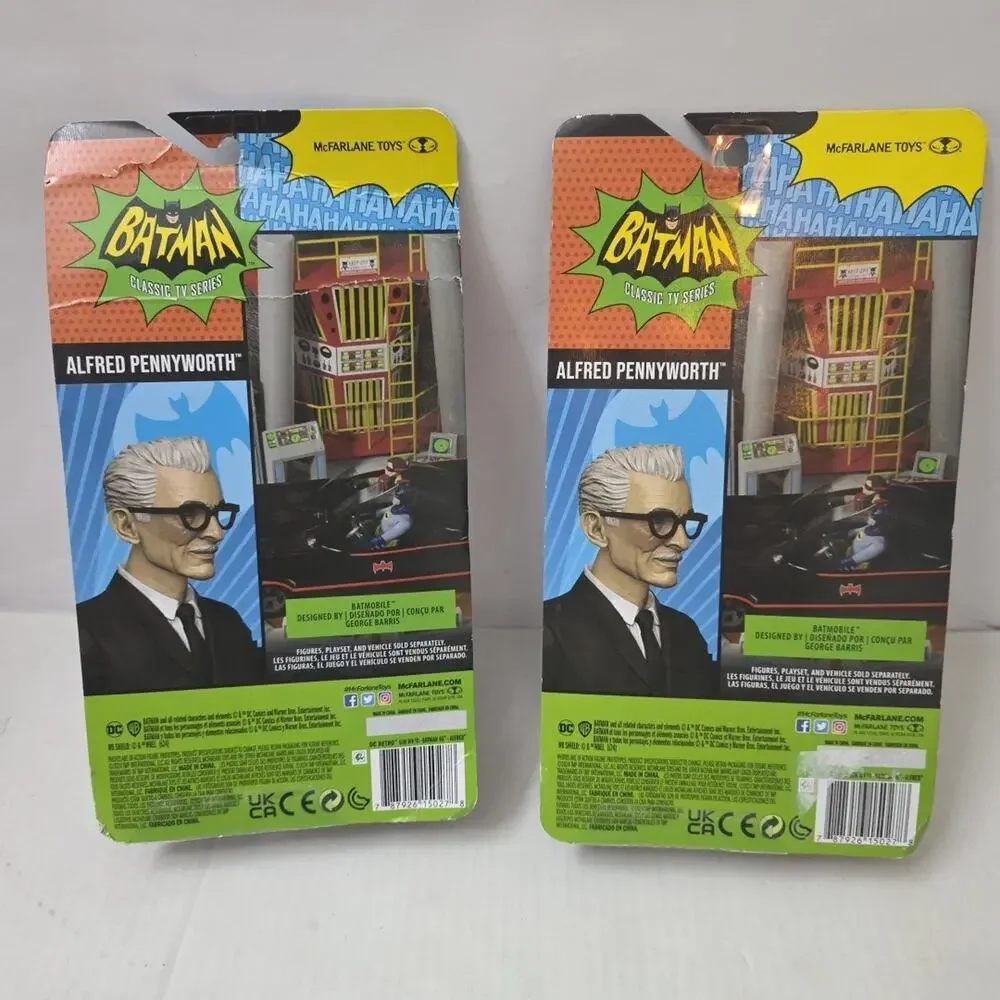McFarlane DC Retro Batman '66 Alfred Pennyworth CHASE PLATINUM RARE And Regular
